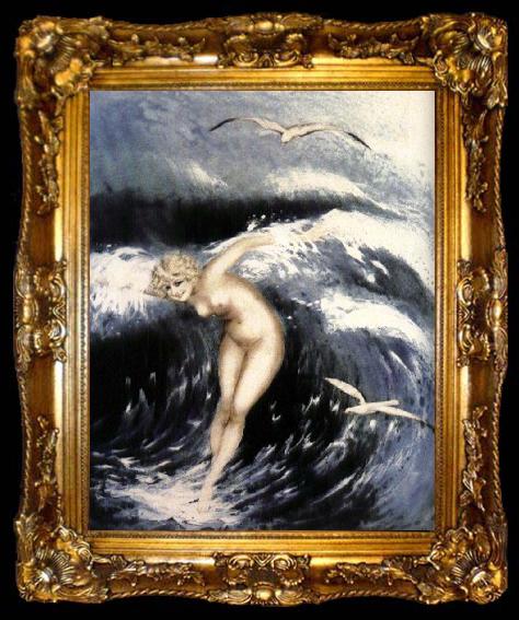 framed  Louis Lcart Waves, ta009-2